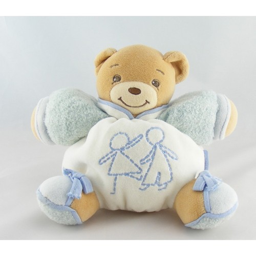 Doudou patapouf ours bleu