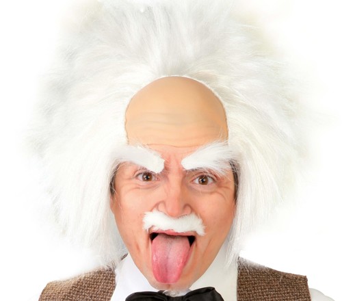 Perruque einstein savant fou - perruque,