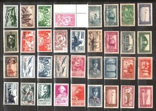 Algérie 1924/58 - Lot de 80 Timbres Neufs  - Grand format - Neufs **  UPU/Sites.