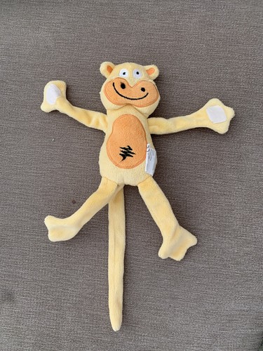 Doudou singe rieur vert - singe,