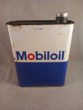 Ancien bidon d'huile Mobiloil