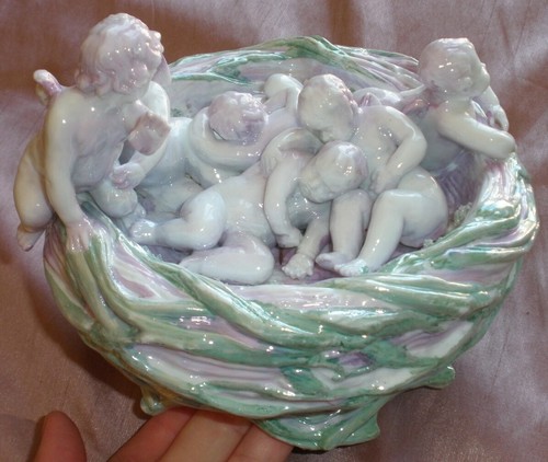 Porcelaine vernissée nid de - vernissée, "