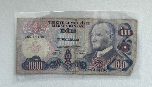 Billet turquie 1000 lires - turquie,