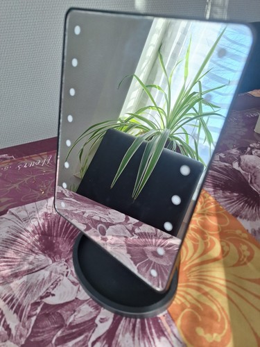Miroir maquillage led - miroir, a