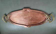 Plat art nouveau en cuivre