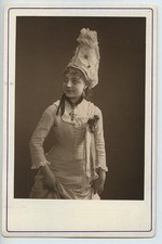 Juliette Girard Theatre Folies Dramatiques Old Cabinet card woodburytype 1875