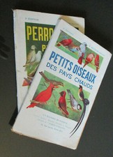 2 livres PERROQUETS PERRUCHES COLOMBES et PETITS OISEAUX DES PAYS CHAUDS