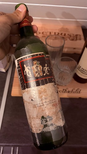 Bouteille vin vide - vin,