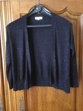 un gilet cache coeur - noir pailleté - taille S