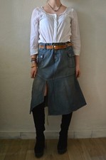 Jupe longue en jean et fendue TOMMY HILFIGER, T.M (38/40)