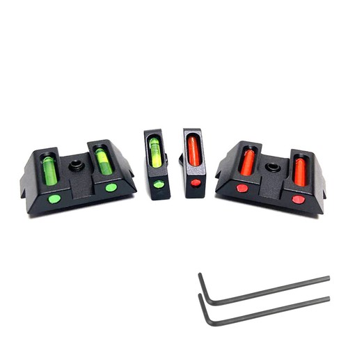 Fiber optic front rear sight - fiber,