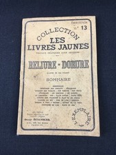Livre ancien RELIURE DORURE collection Livres Jaunes