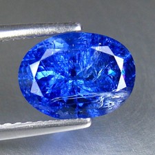 PIERRE PRÉCIEUSE TANZANITE BLEU VIOLACÉ 100 % NATURELLE OVALE 9 X 6 MM