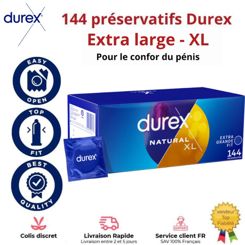 Lot 144 préservatifs - 144, durex