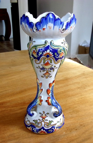 Vase tulipes ancien - tulipes,