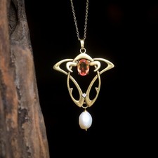 Collier pendentif doré - collier,
