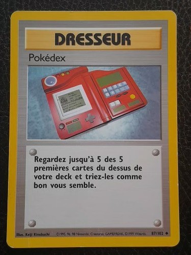 Carte pokémon pokédex - pokédex, 87/102