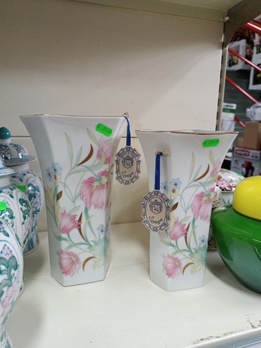 Paire vases limoges - de,