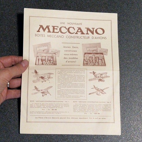 Constructeur avions meccano - constructeur,