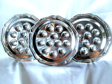 Lot 3 PLATS (12) ESCARGOTS +