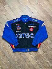 Vintage 90's Jeff Burton Nascar Jacket XL Black & Blue - Great Condition