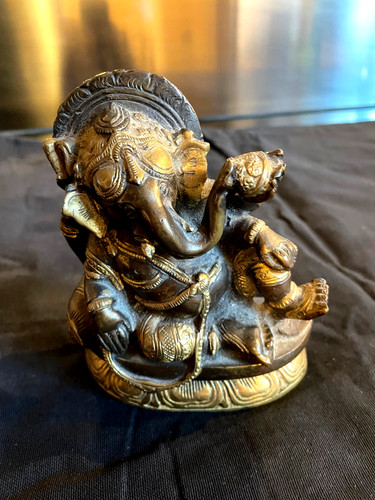 Statuette bronze dieu - en,