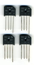 SET OF 4 x KBU6B BRIDGE RECTIFIER 6A 100V - KBU6 6 AMP 