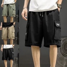Short cargo été décontracté pour homme avec plusieurs poches et coupe confor