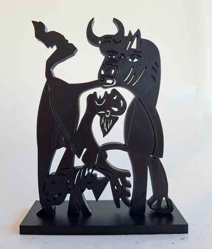 Pyb signe taureau sculpture - pyb,