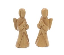 Statue ange en bois d'olivier