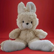 🐰 Peluche vintage AJENA - Lapin crème 35 cm - Années 70 Collection