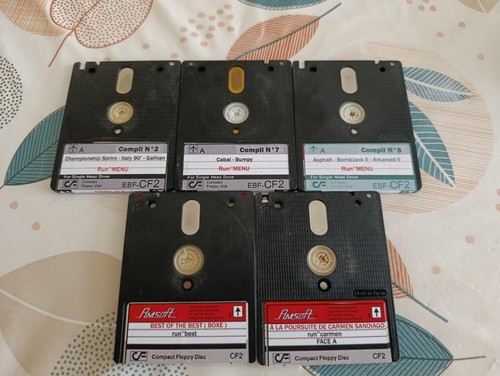 Lot disquettes de jeux - de,