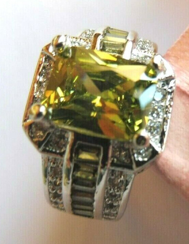 Bague péridot 13 mm - bague, x