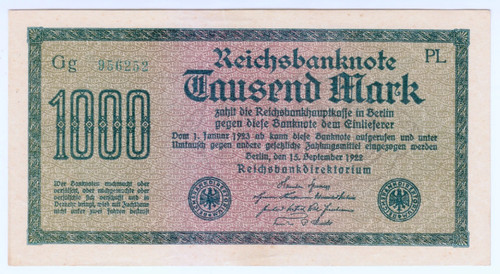 1922 allemagne 1000 mark - 1000,
