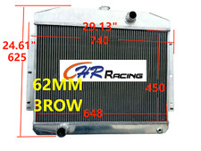 3 ROW 62MM ALUMINUM RADIATOR FOR MERCURY CAR 1949-1951 1950 W/FORD 302 V8 MT