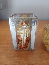 RARE PETIT VASE MUCHA EN VERRE