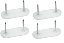 4x Patin pour Meubles Blanc de