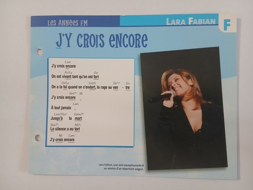 Carte fiche lara - carte, j'y