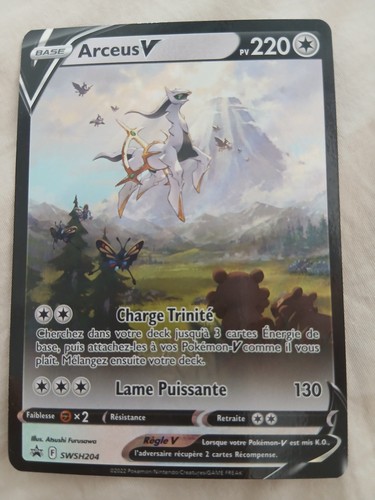 Carte pokemon arceus swsh204 - v,