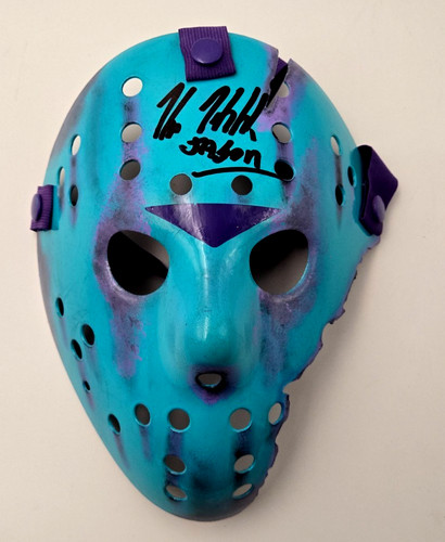 Kane hodder signed jason mask - kane,