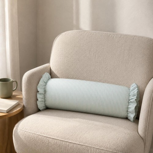 Coussin traversin rayé - coussin,