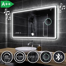 Miroir Salle De Bain Lumineux LED MADRIT | BLUETOOTH | HORLOGE | INTERRUPTEUR