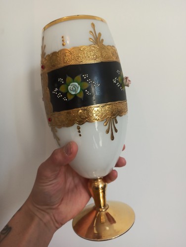 Calice vase italien opaline - italien,