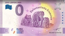 Billet Souvenir 2023 Allemagne Zoo Leipzig Elefantastische Erlebnisse