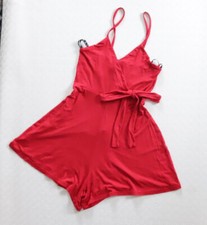 Combinaison de jeu femme Missguided en jersey rouge cami wrap taille 6 neuve avec étiquettes