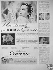 PUBLICITÉ 1936 POUDRE GEMEY