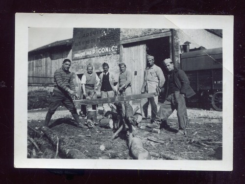 Photo ancienne scie scieur - ancienne, .