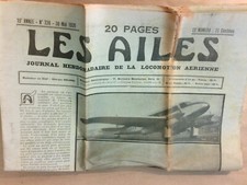 JOURNAL "LES AILES" N° 728 / 30/05/1935 /  L'AVION CAUDrON-RENAULT "GOELAND"