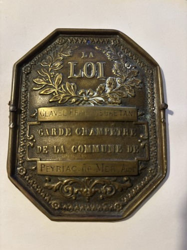Ancienne plaque métier la - ancienne,