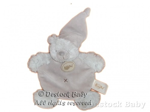 Doudou plat ours gris baby - doudou,
